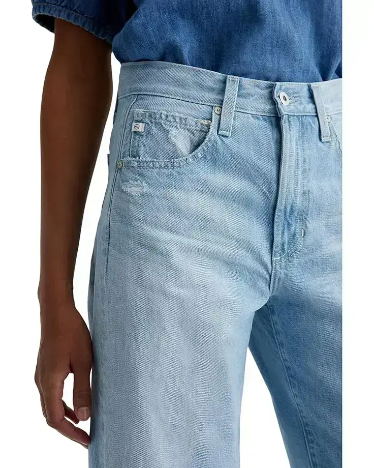 Women's AG Jeans Hattie High Rise Crop Barrel in Sunrise