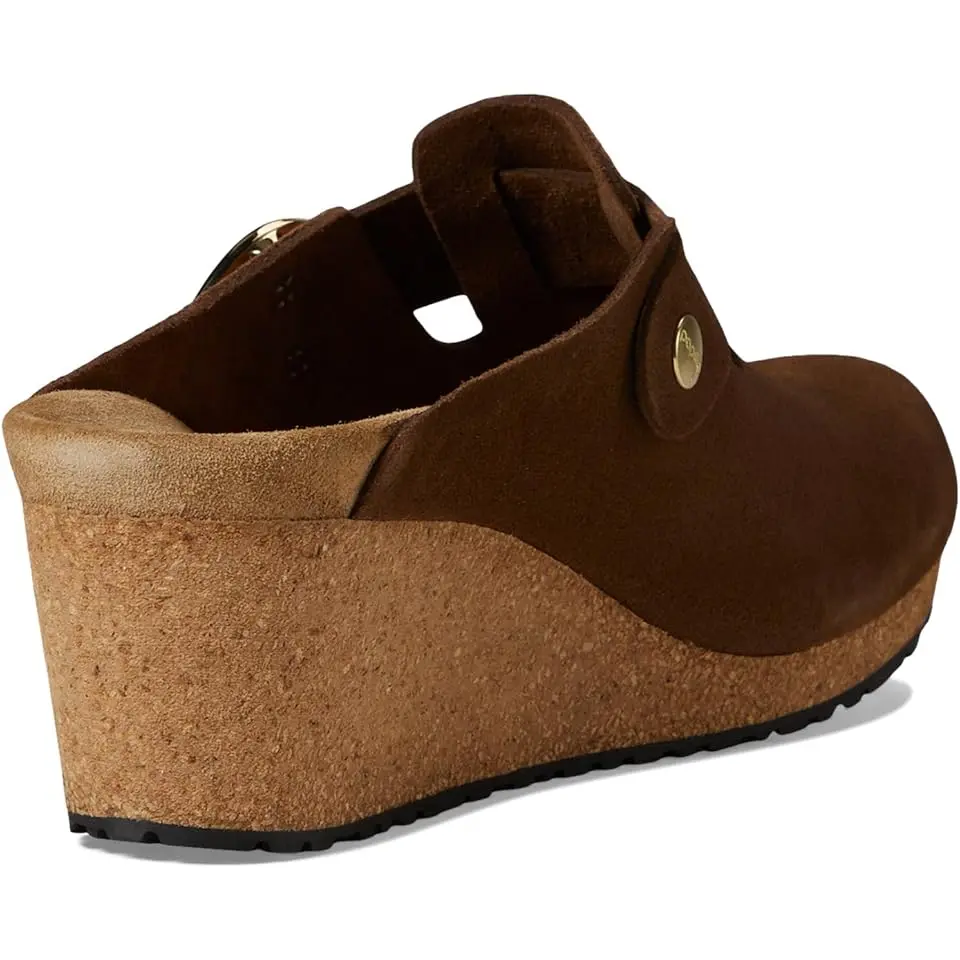 Fanny Wedge Clog - Suede