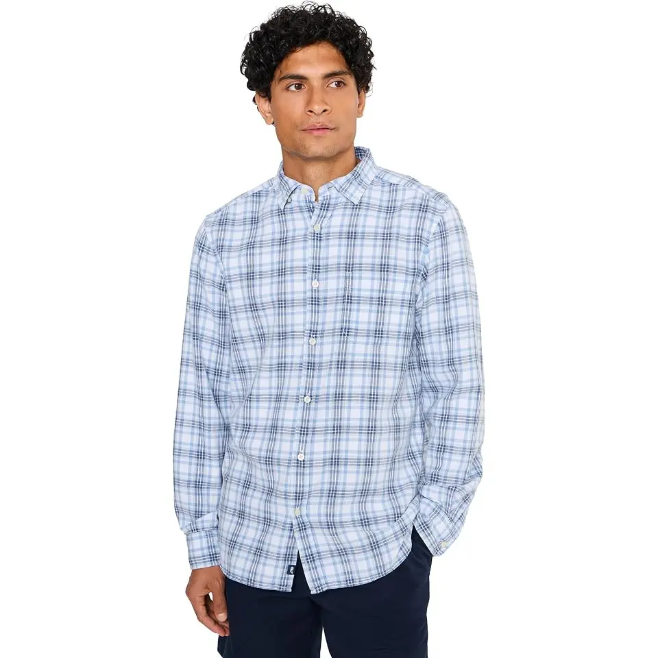 Sandstone Plaid Island Cotton Shirt