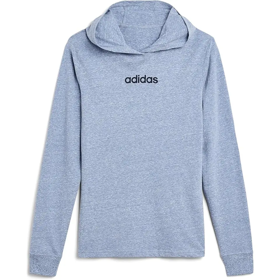 Long Sleeve Hooded Snow Heather Tee (Big Kid)