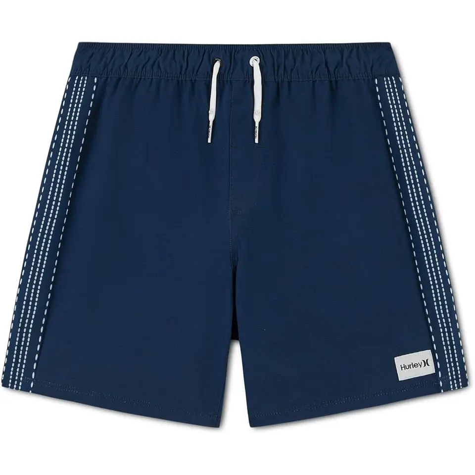 Panel Seersucker Pull-On Swim Trunks (Big Kid)