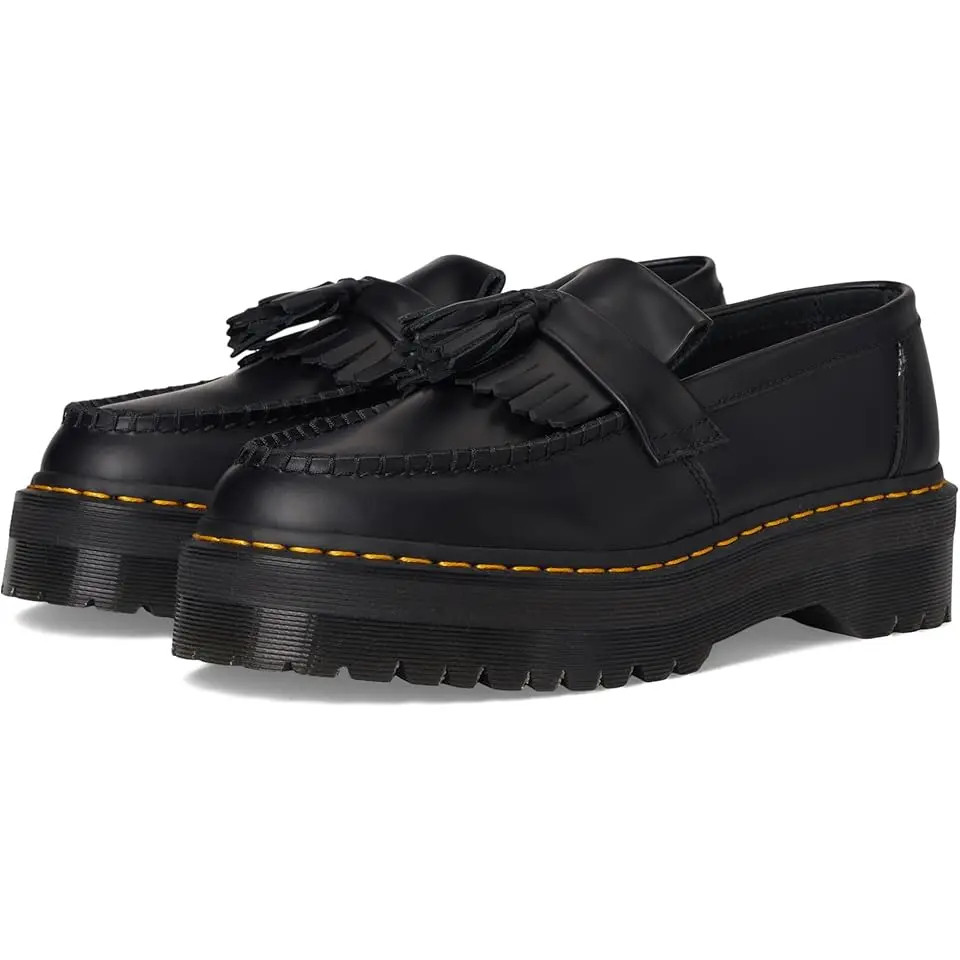 Adrian Quad Leather Platform Loafers