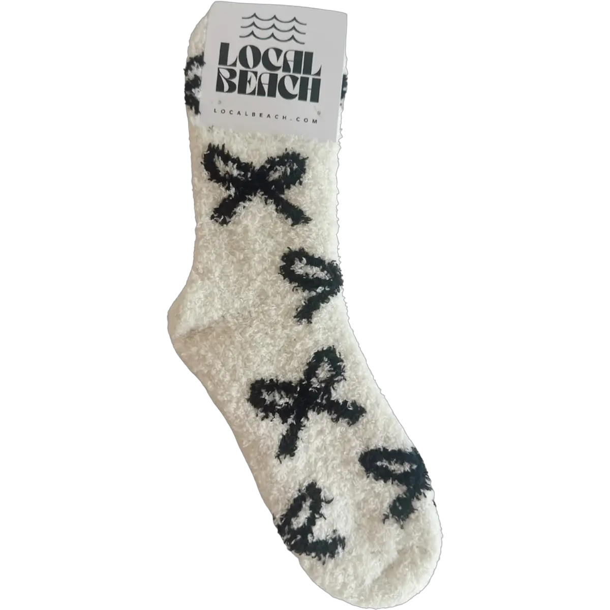 Local Beach Bow Cozy Socks