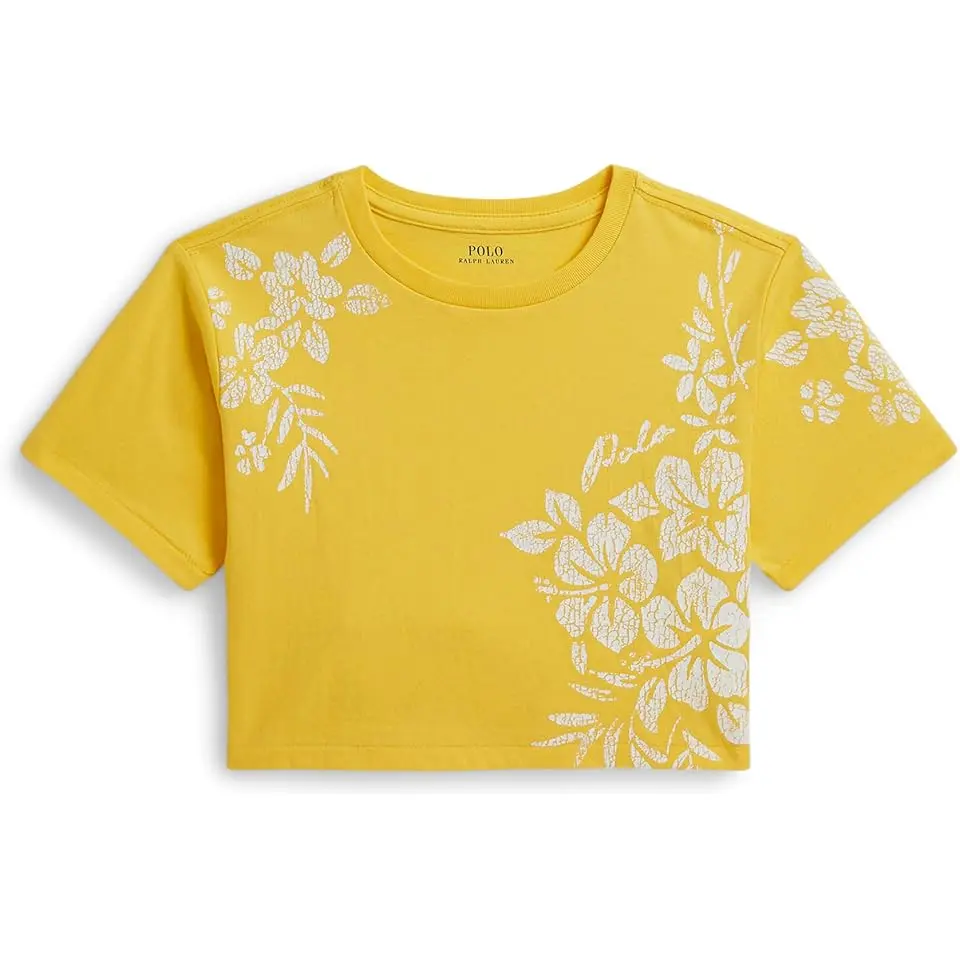 Floral-Print Cotton Boxy Tee (Toddler/Little Kid)