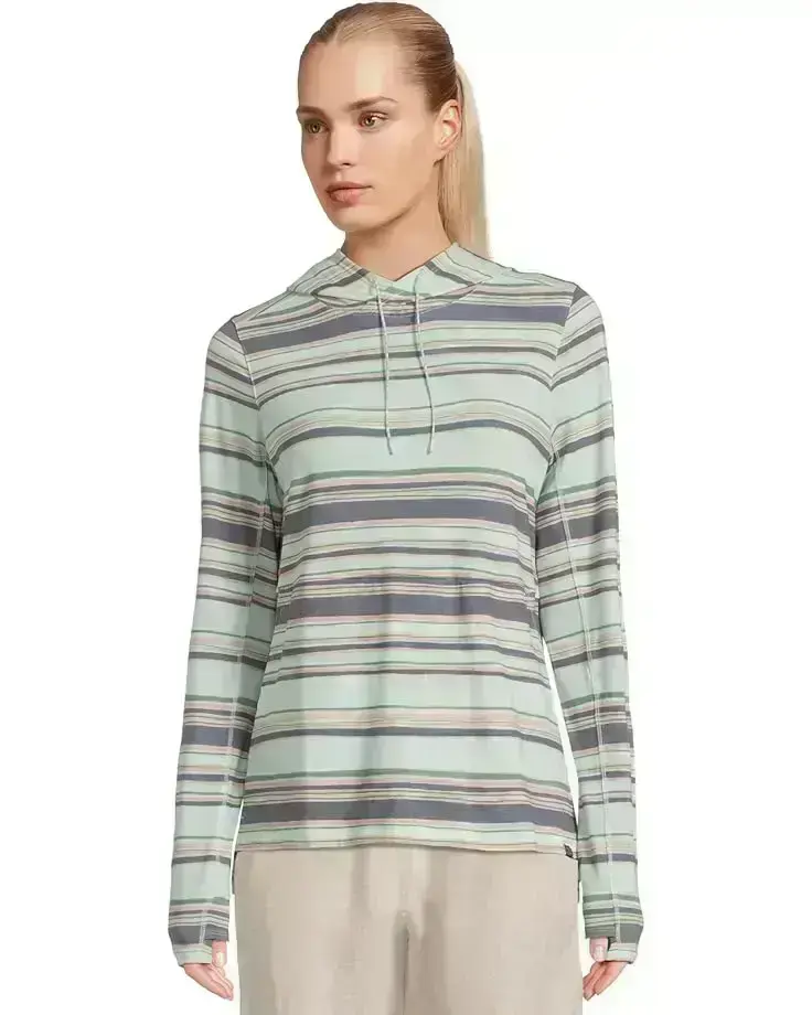 Everyday SunSmart® Long-Sleeve Stripe Hooded Pullover