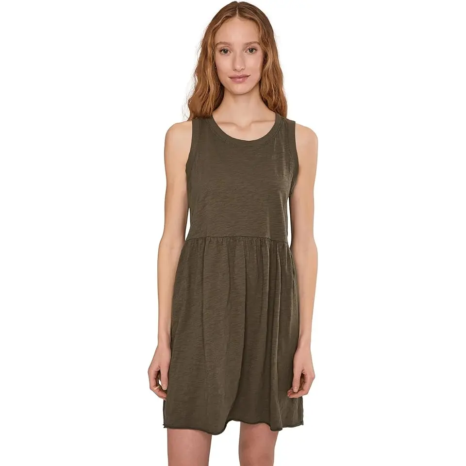 Drop Shirred Waist Tank Dress