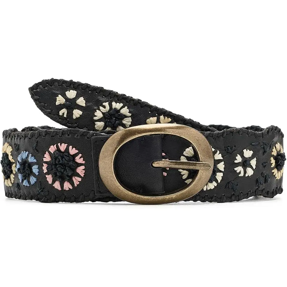 Indigo Dreaming Raffia Belt