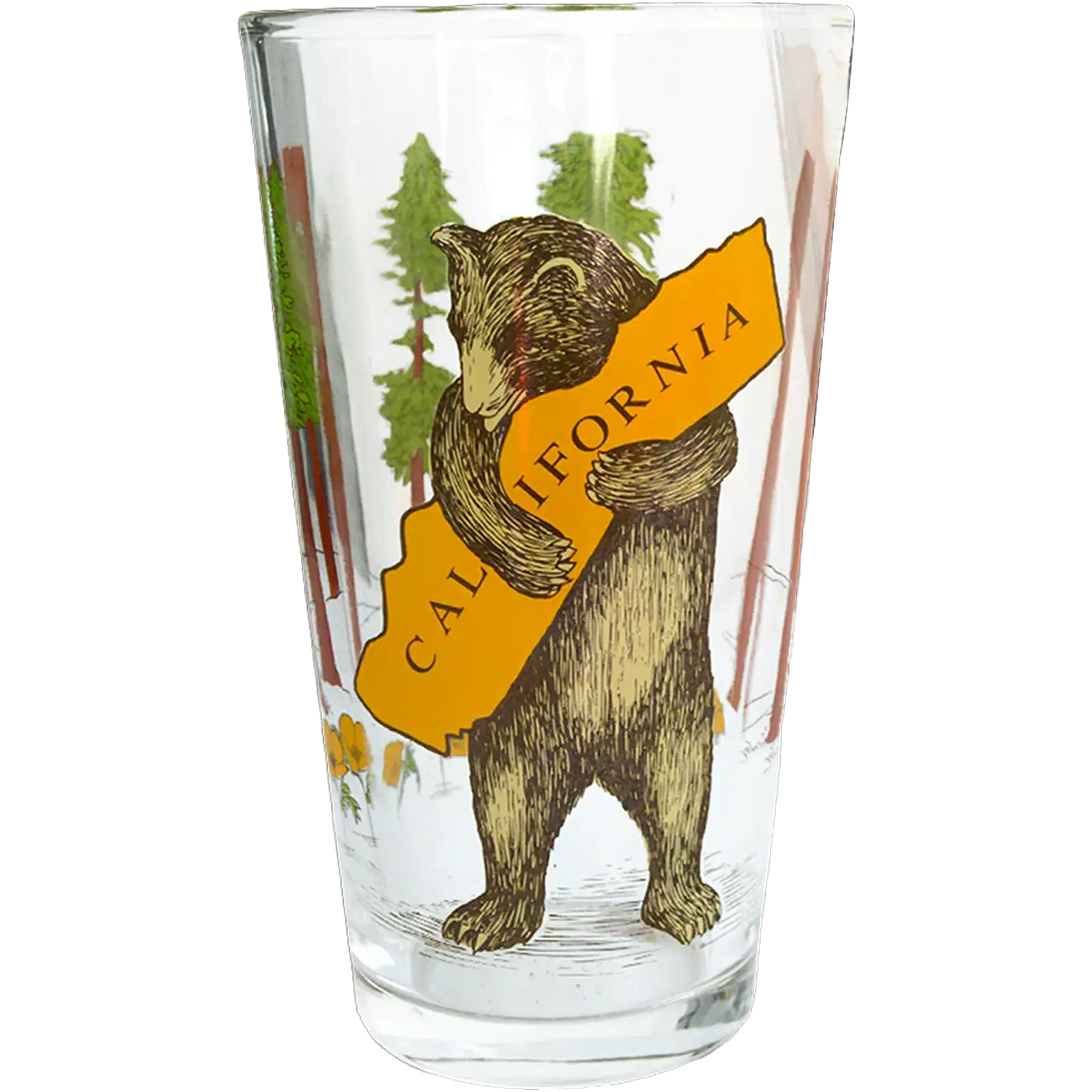 California Bear Hug Pint Glass
