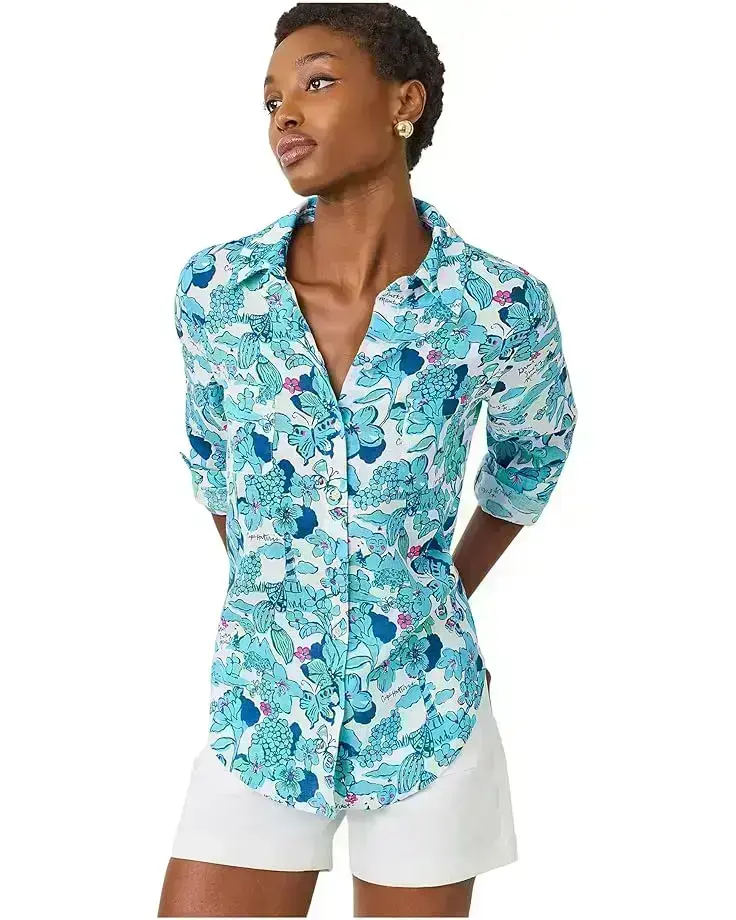 Women's Lilly Pulitzer Sea View Button-Down