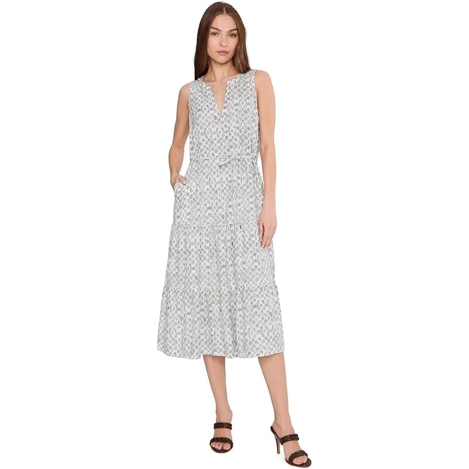 Coastal Sands Sleeveless Sundress