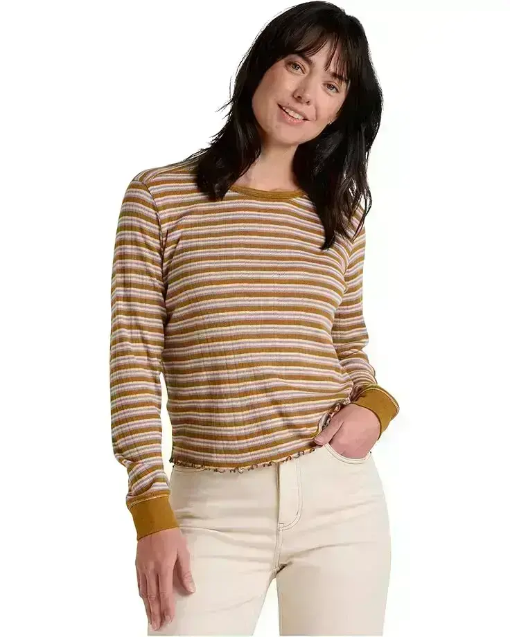Women's Toad&Co Foothill Pointelle Long Sleeve Crew II