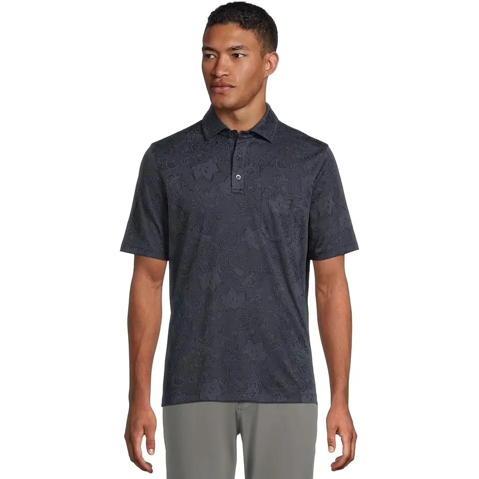 Paisley Knit Jacquard Polo
