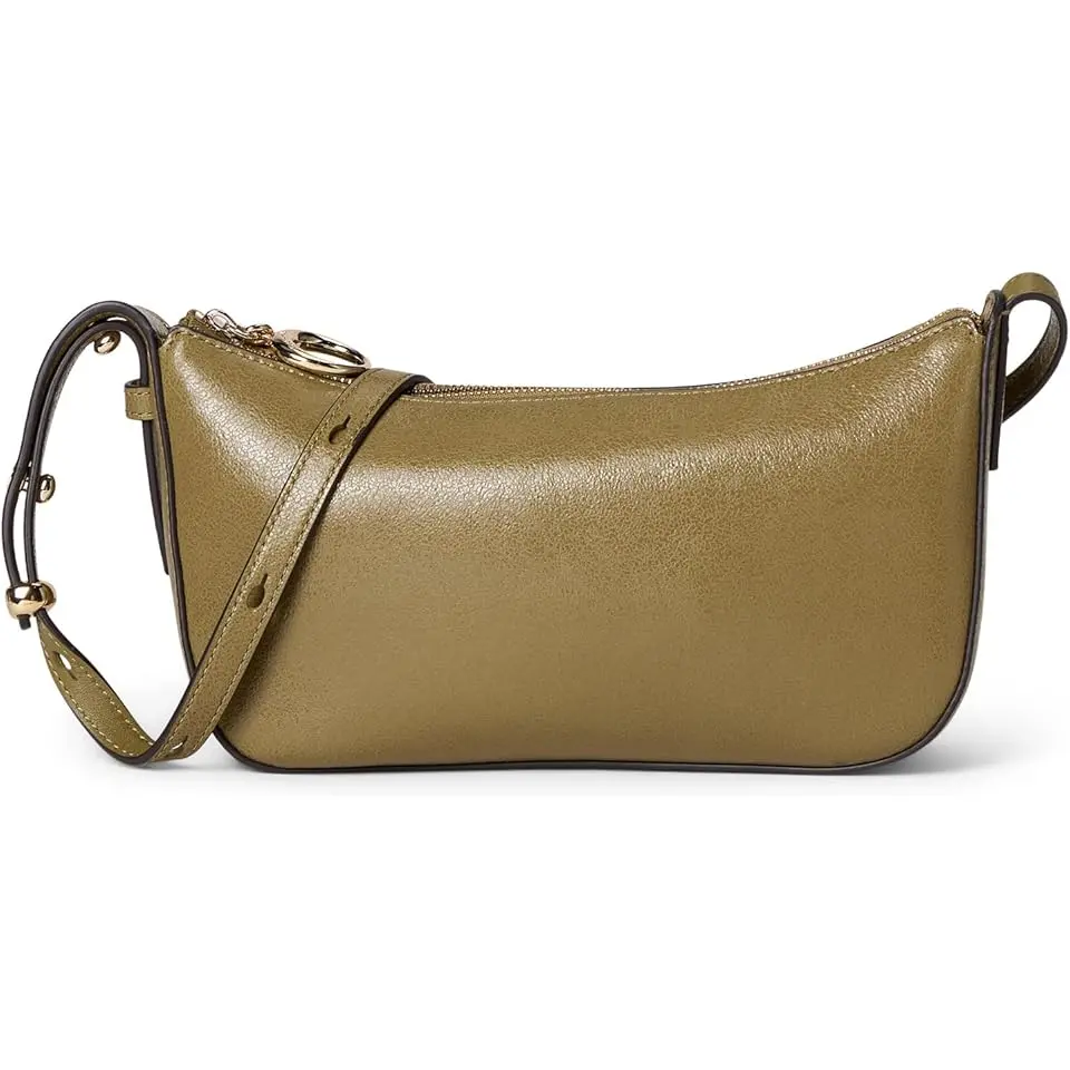 Halo Glazed Leather Crossbody