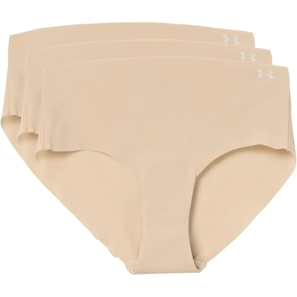 Ua Pure Stretch No Show Hipster - Solid 3pk