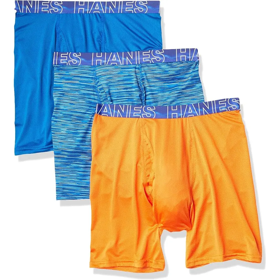 X-Temp 4-Way Performance Stretch Mesh Boxer Brief (Color / Pattern may Vary)