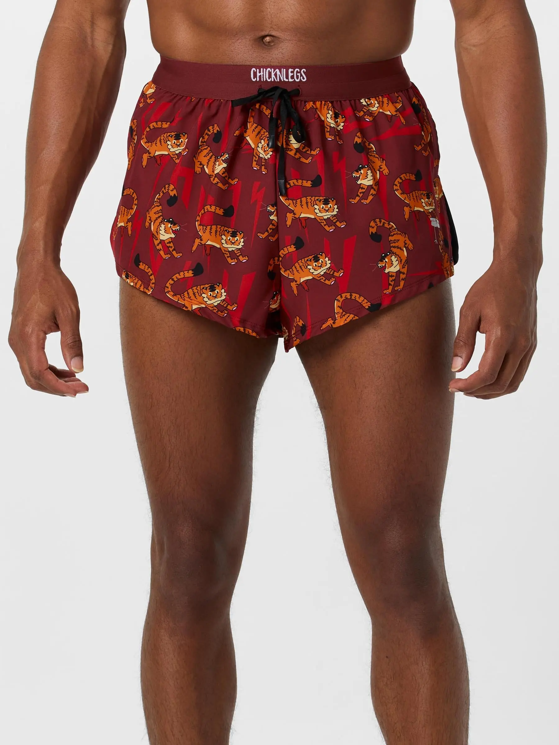 ChicknLegs Men's Tigers 2" DS Split Short