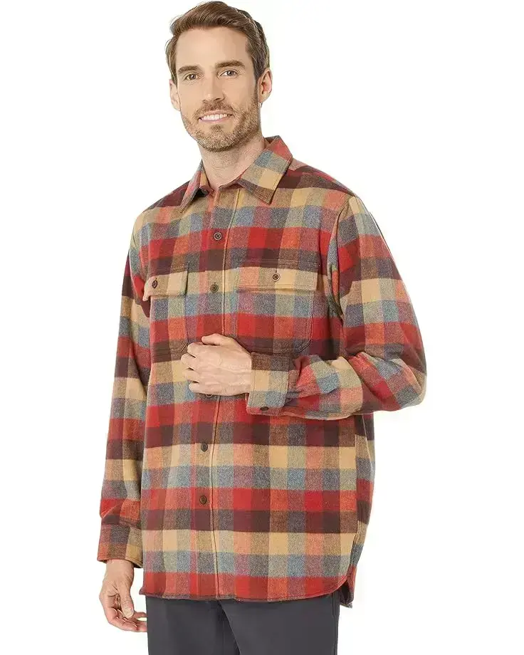 Men's L.L.Bean Chamois Shirt Plaid Regular