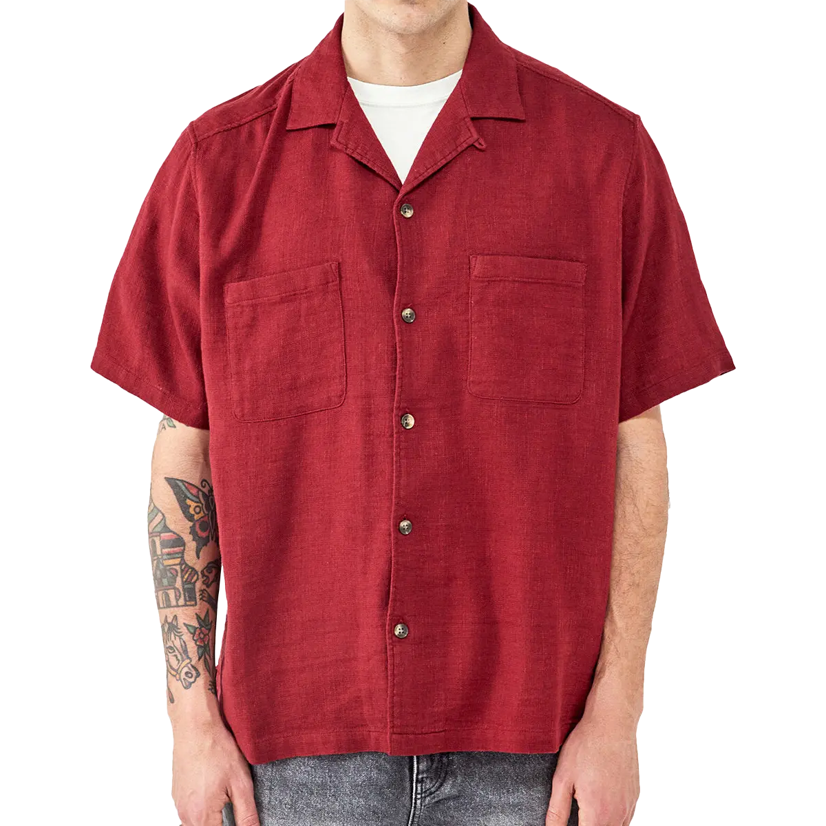 Men's Gauze Crinkle Shirt