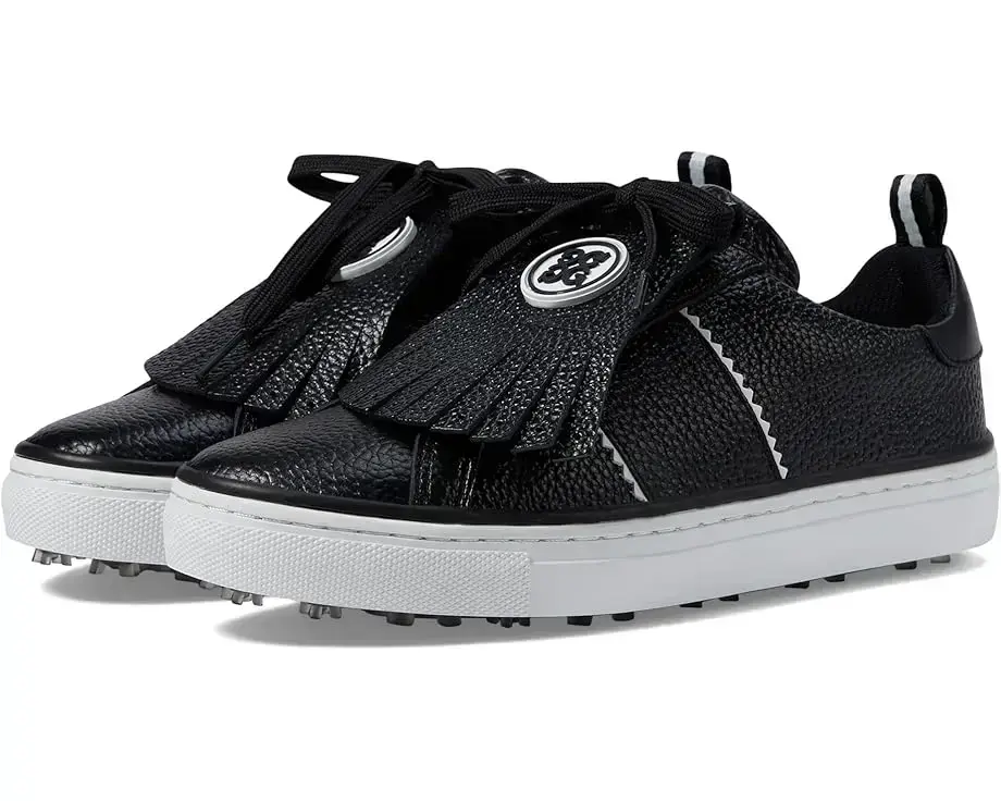 Women's GFORE Durf Pebble Leather Kiltie Golf Shoes