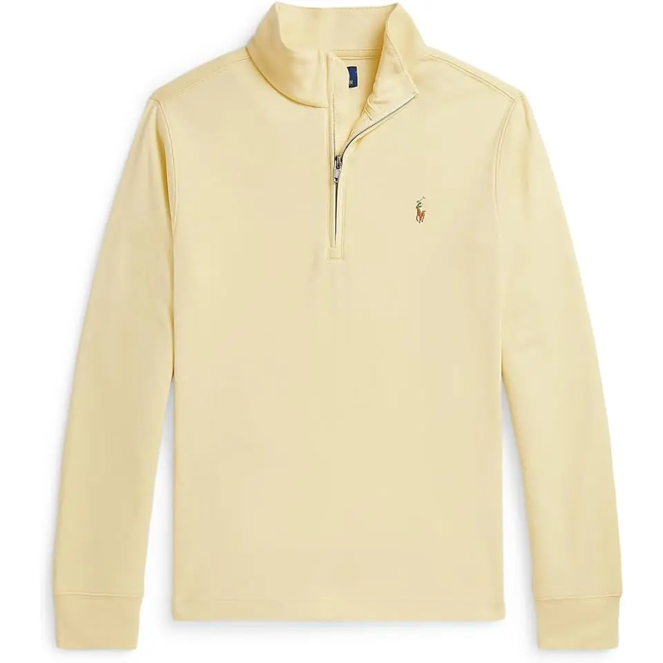 Cotton Interlock 1/4 Zip Pullover (Big Kid)