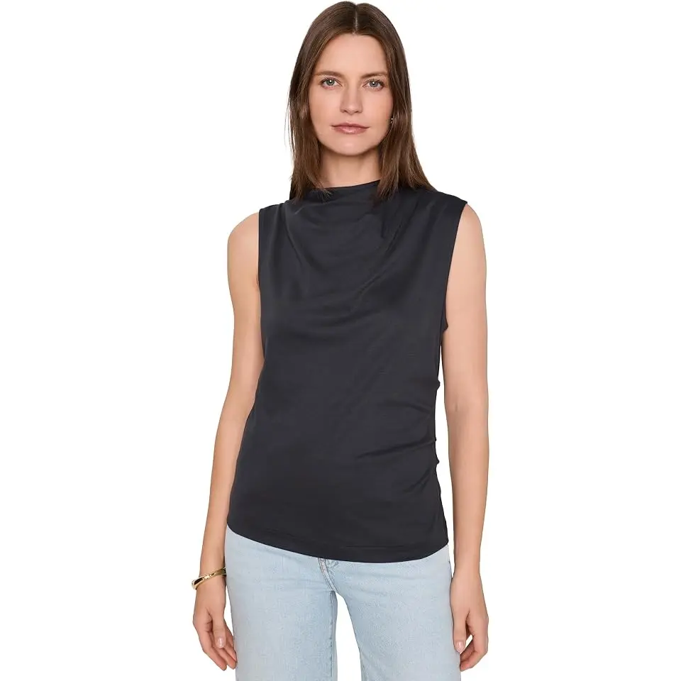 Sleeveless Draped Top