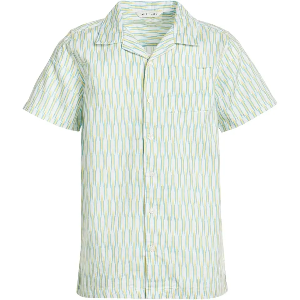 Linen Ikat Cabana Shirt (Toddler/Little Kid/Big Kid)