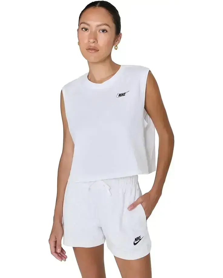 Women's Nike Sportswear Club Sleeveless Cropped Graphic T-Shirt