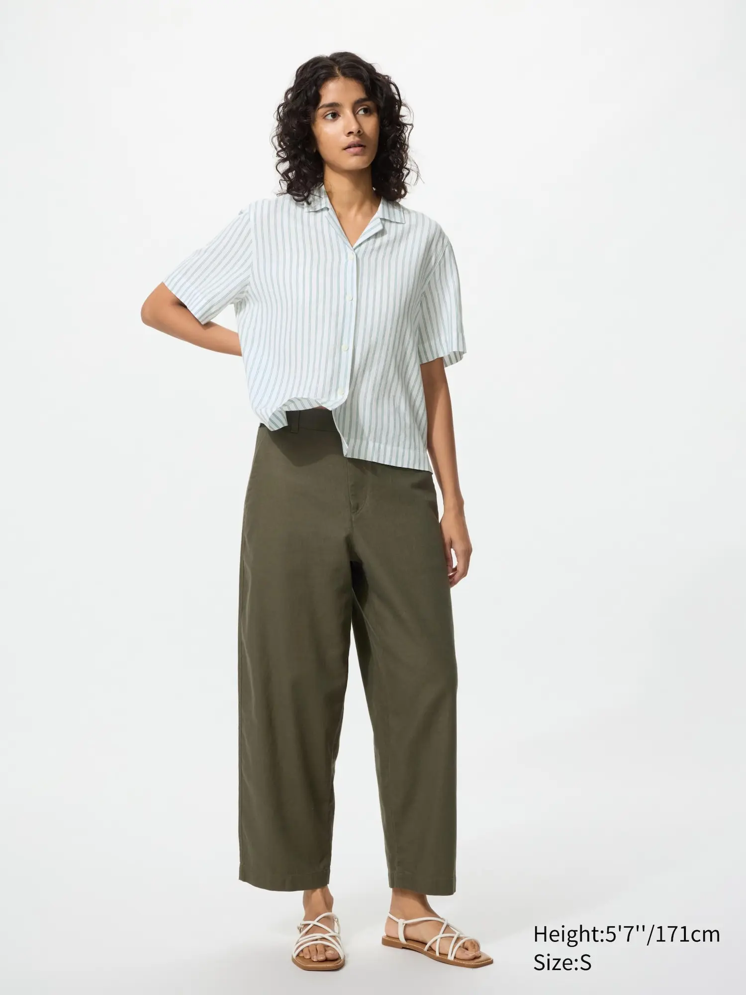 Linen Cotton Tapered Pants