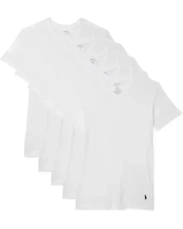 Men's Polo Ralph Lauren 5-Pack Slim Fit V-Necks
