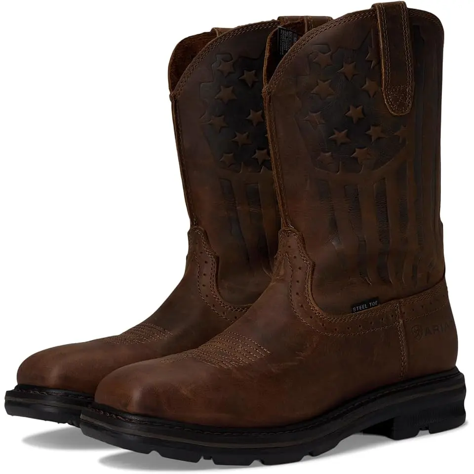 Sierra Shock Shield Patriot Steel Toe Work Boots