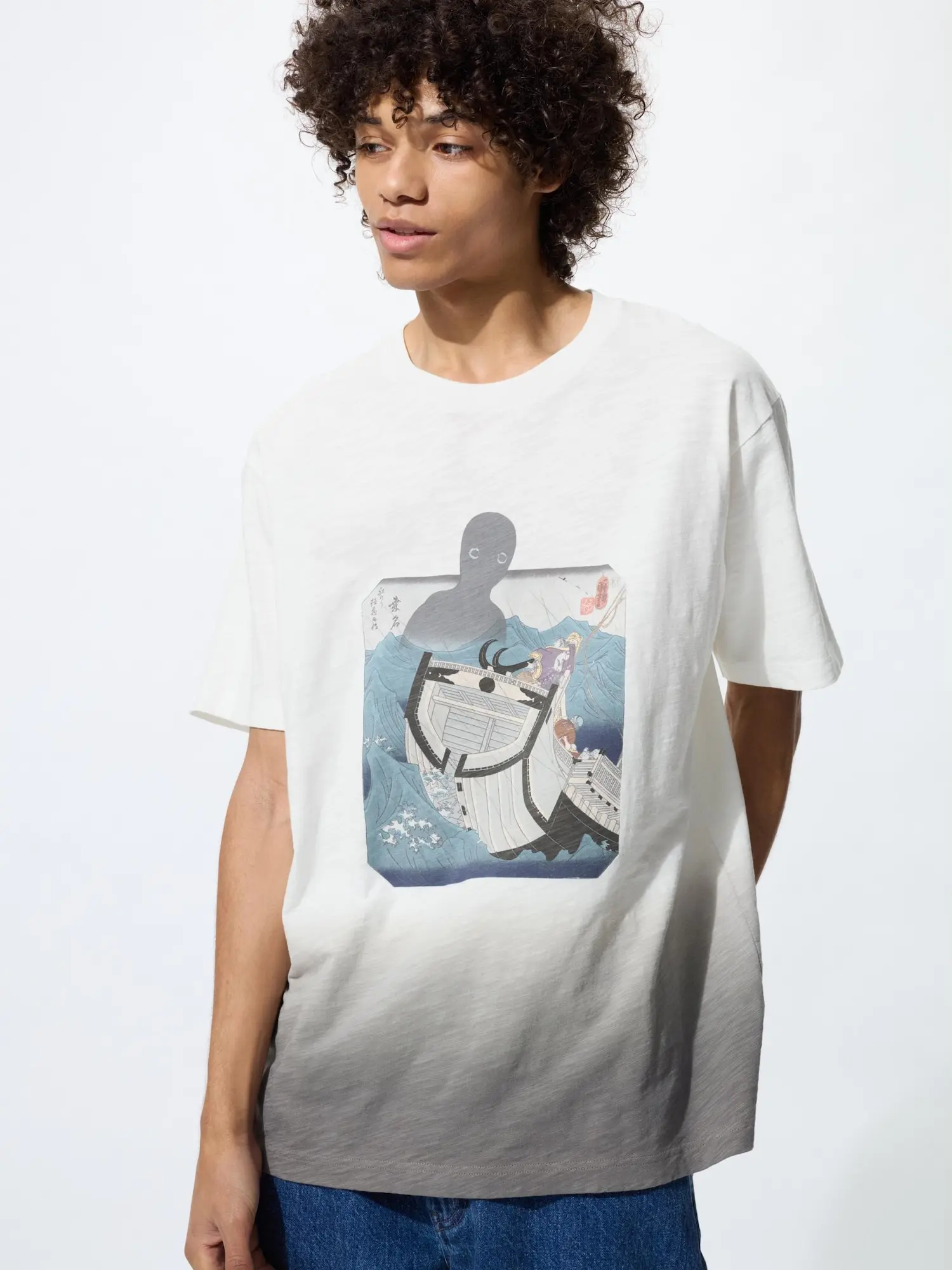 Ukiyo-e Black UT Graphic T-Shirt