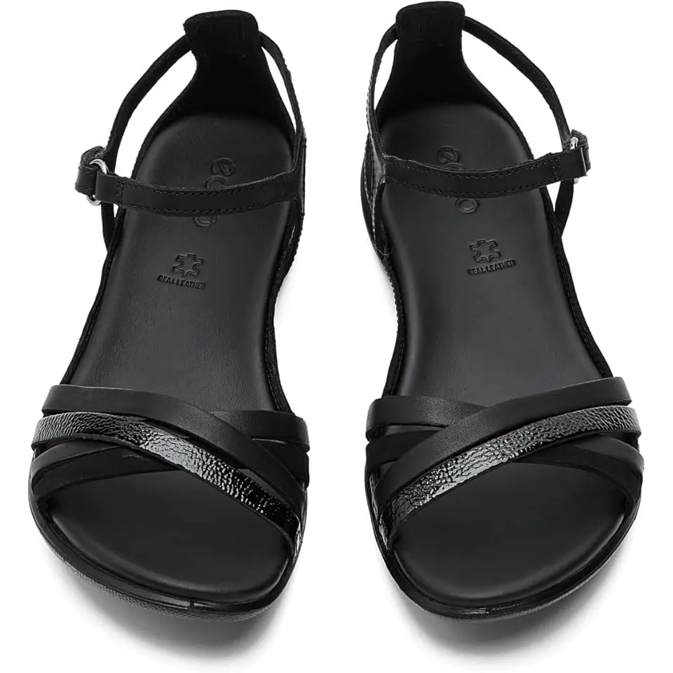 Flash Leather Ankle Strap Sandals