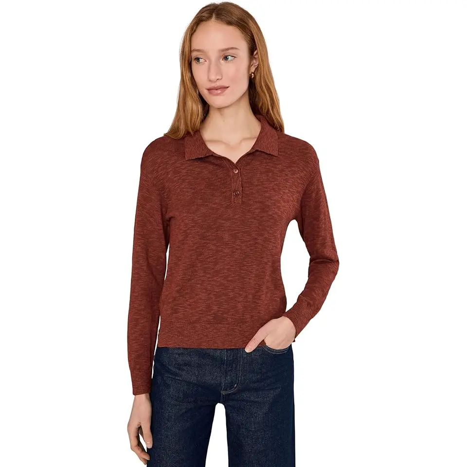 Long Sleeve Polo Sweater
