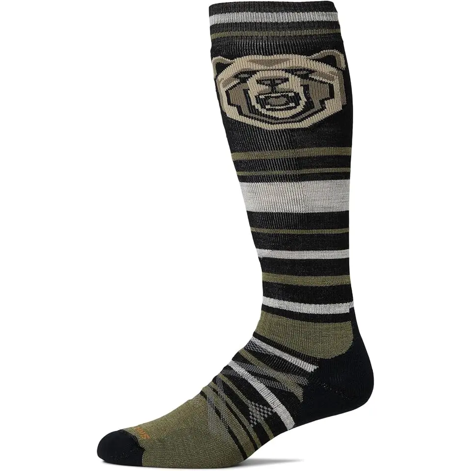 Ski Full Cushion Growling Grizzly Over The Calf Socks