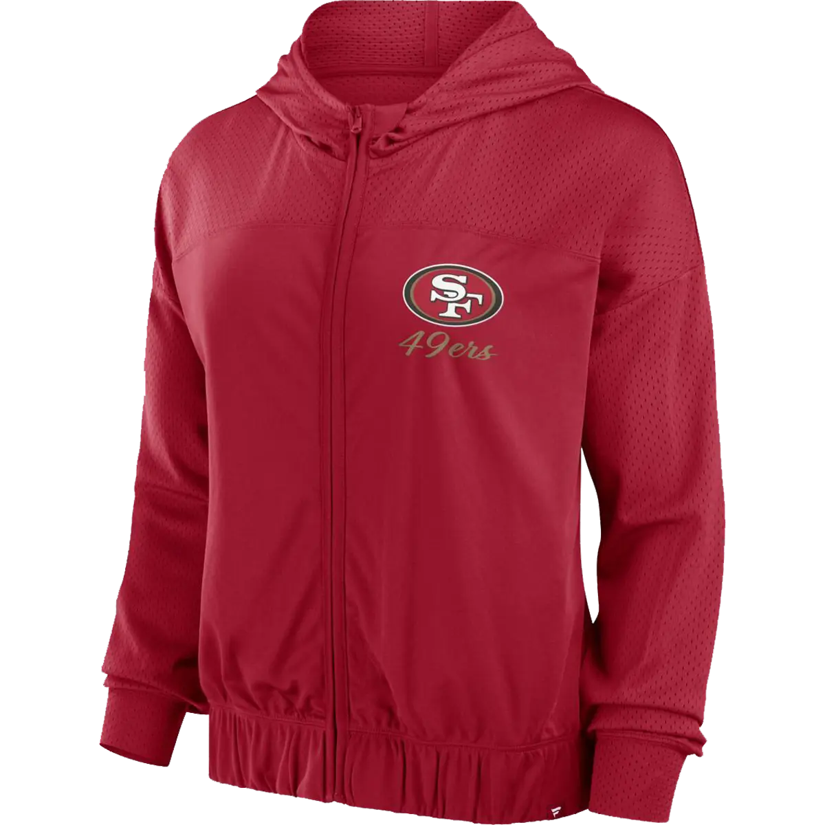 Women's 49ers Script Lock Full-Zip Hood