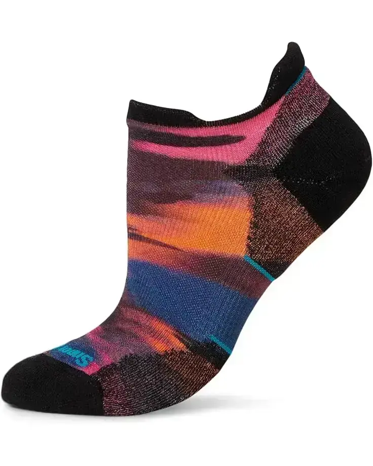 Women's Smartwool Run Targeted Cushion Brushed Print Low Ankle Socks