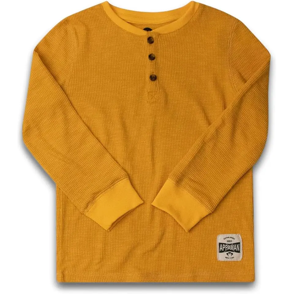 Craftsman Thermal Henley (Toddler/Little Kid/Big Kid)