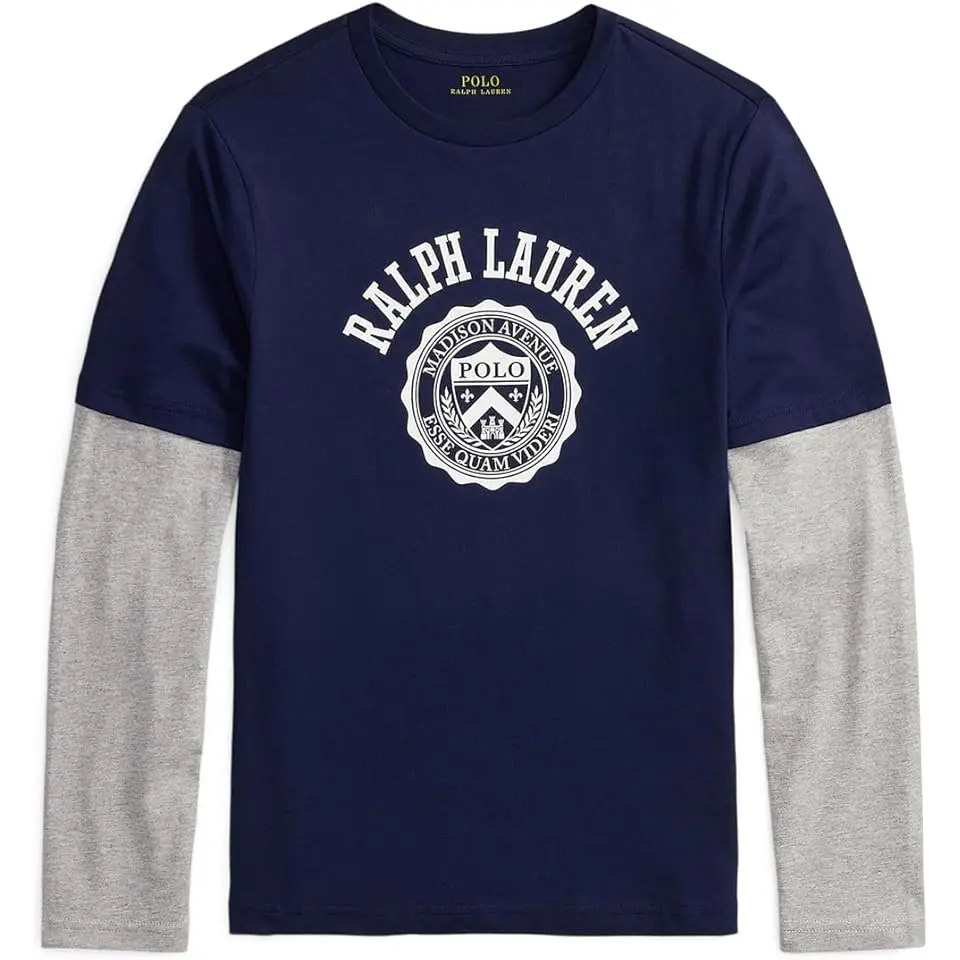 Logo Cotton Layered-Effect Tee (Big Kid)