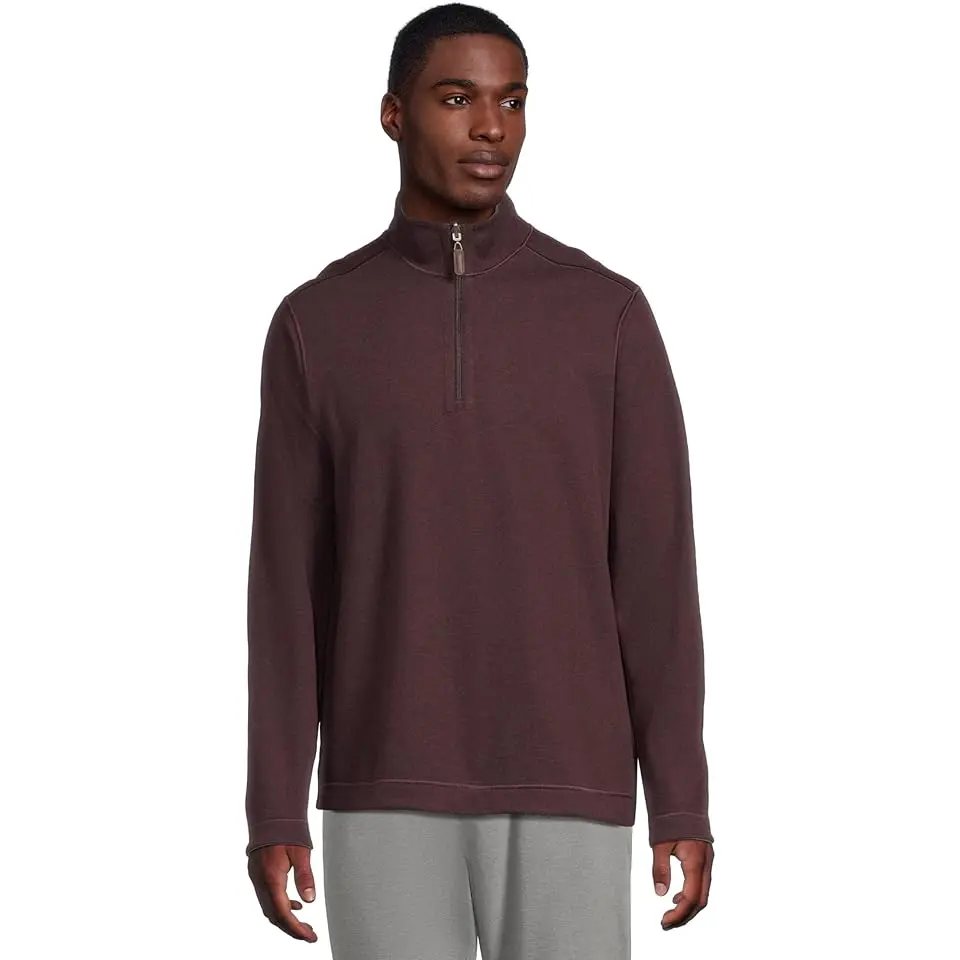 Reversible Solid Quarter-zip