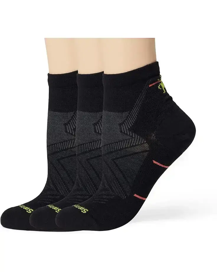 Women's Smartwool Run Zero Cushion Ankle Socks 3-Pack