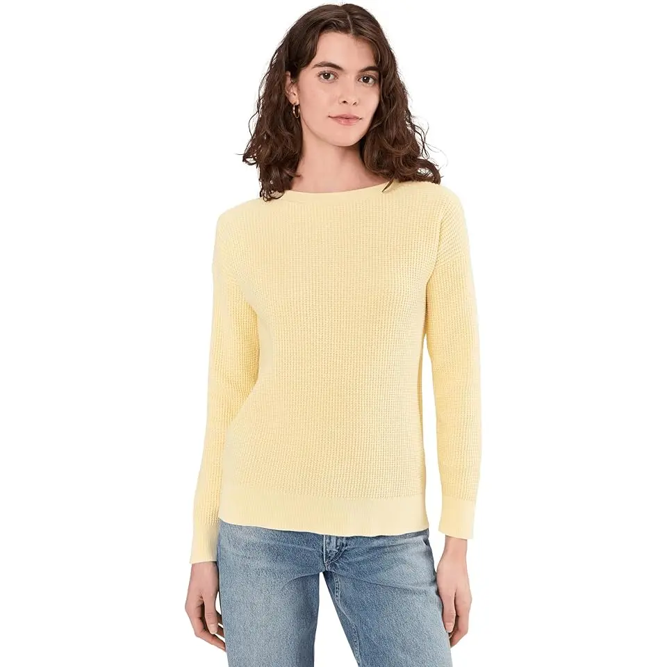 Sunwashed Waffle Pullover Sweater