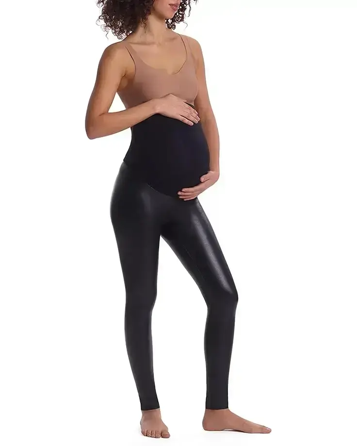 Women's Commando Faux Leather Maternity Leggings SLG89