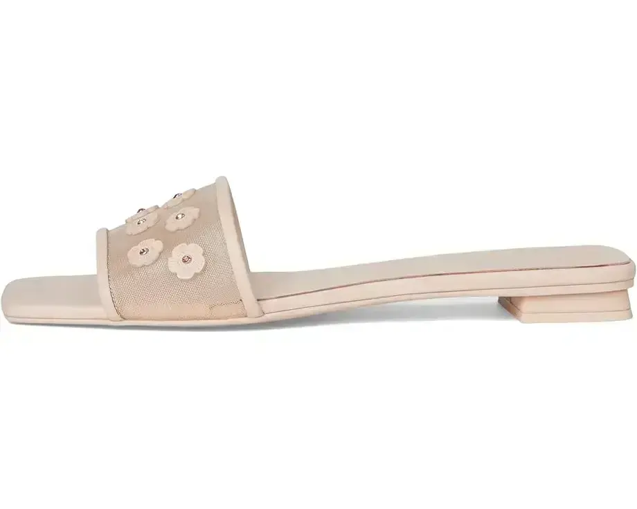 Women's COACH Flat Sandals With Tea Rose