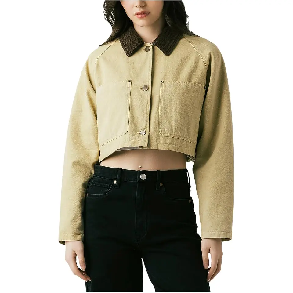 Breaking Camp Cropped Twill Jacket