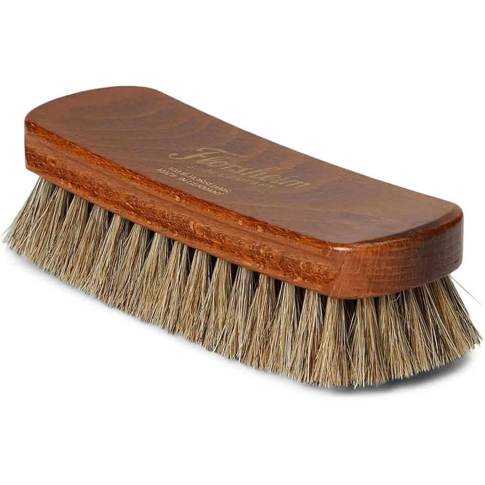 Premium Natural Horsehair Polishing Brush