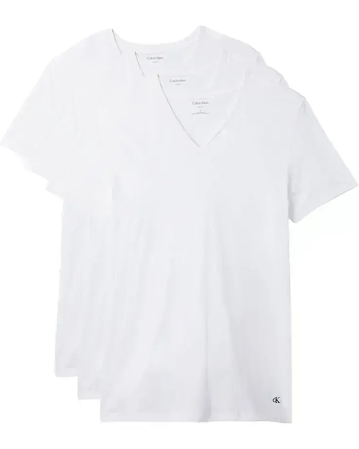 Men's Calvin Klein Underwear Cotton Classics 3-Pack V-Neck T-Shirts