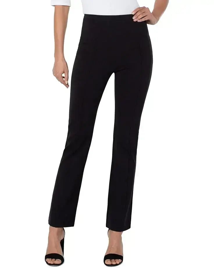 Women's Liverpool Los Angeles Pearl Pull-On Knit Full-Length Flare w/ Pin Tuck