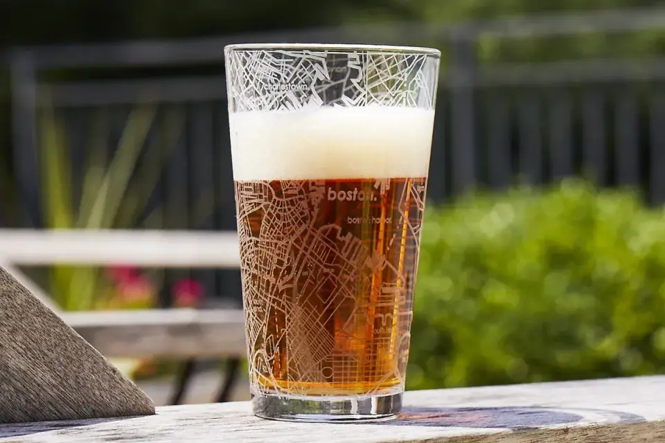 Boston Map Pint Glass