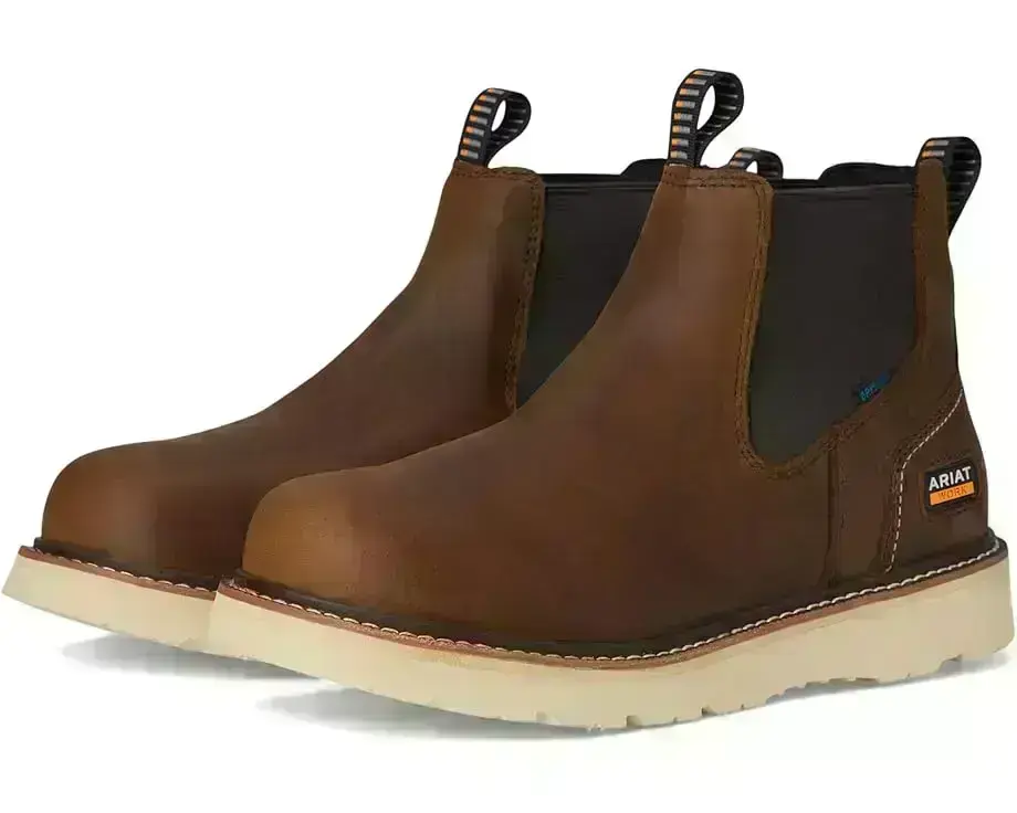 Men's Ariat Rebar Wedge Chelsea Waterproof Work Boots