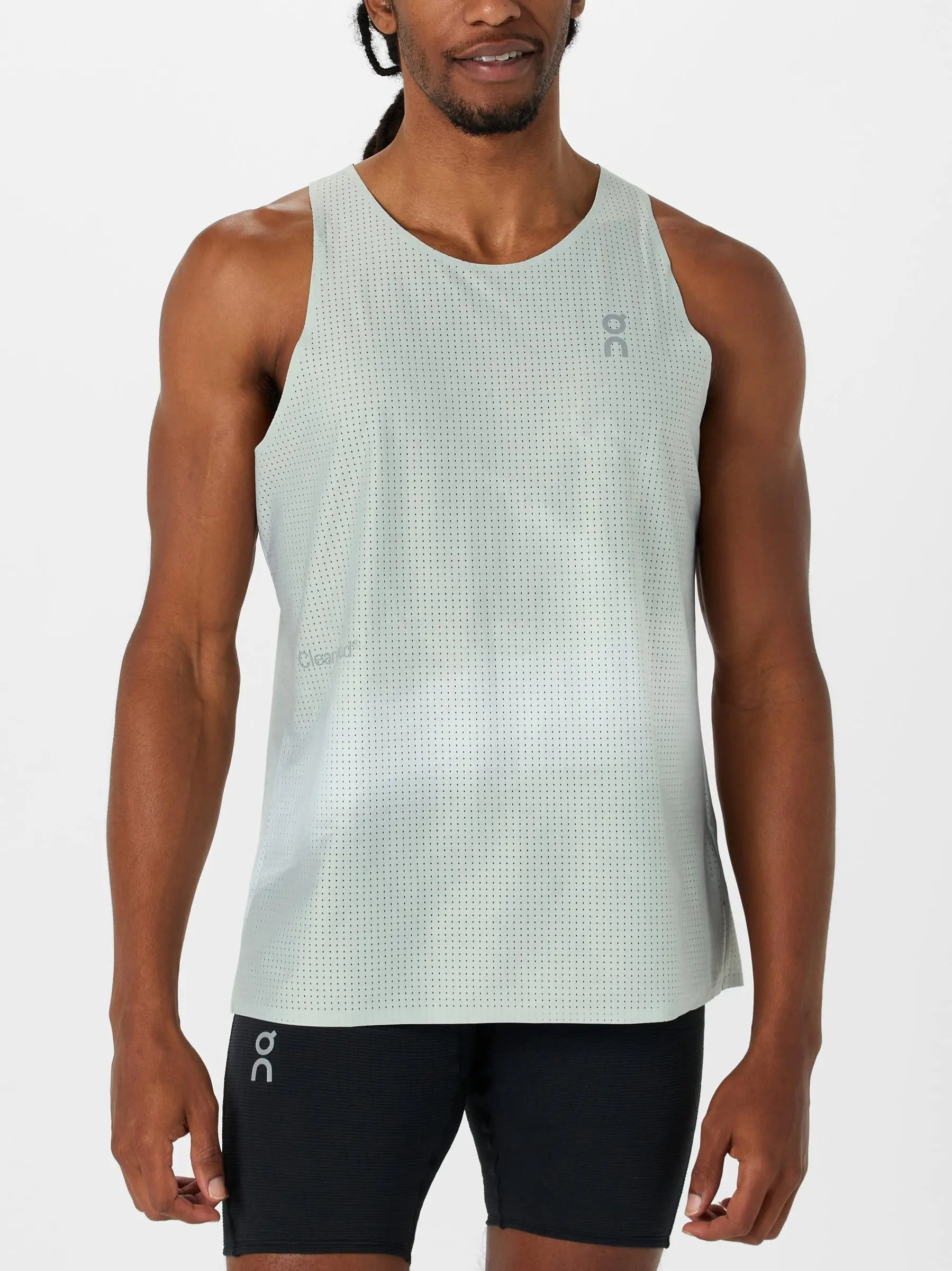 On Men's Pace Tank Glacier/White